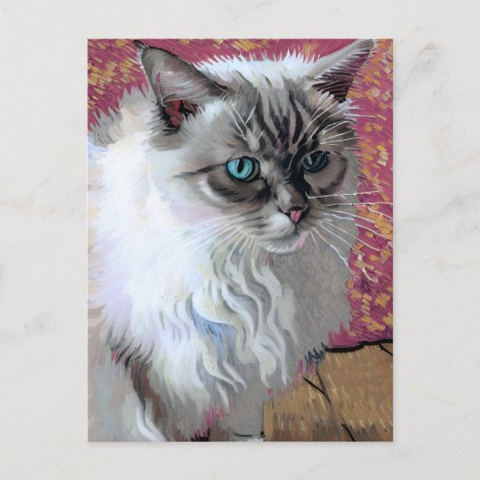 Vincent Cat Gogh Briefkaart (Voorkant)