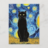Vincent Cat Gogh Briefkaart (Voorkant)