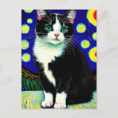 Vincent Cat Gogh Briefkaart (Voorkant)