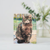 Vincent Cat Gogh Briefkaart (Staand voorkant)