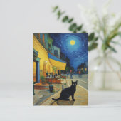 Vincent Cat Gogh Briefkaart (Staand voorkant)