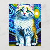 Vincent Cat Gogh Briefkaart (Voorkant)