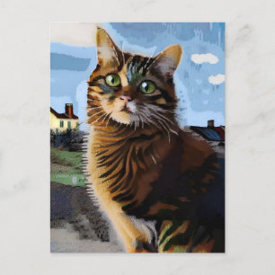 Vincent Cat Gogh Briefkaart