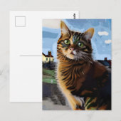 Vincent Cat Gogh Briefkaart (Voorkant / Achterkant)