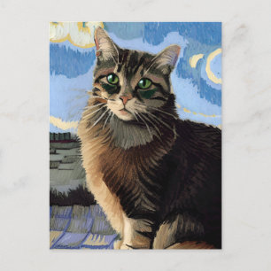 Vincent Cat Gogh Briefkaart