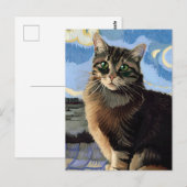Vincent Cat Gogh Briefkaart (Voorkant / Achterkant)