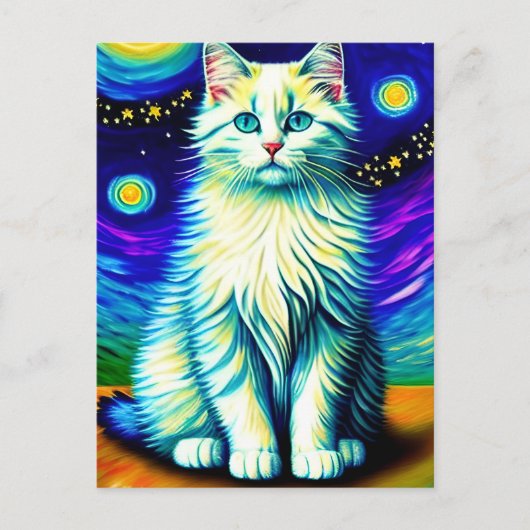 Vincent Cat Gogh Briefkaart (Voorkant)