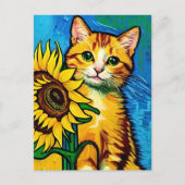 Vincent Cat Gogh Briefkaart (Voorkant)