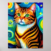 Vincent Cat Gogh Poster (Voorkant)