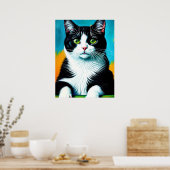 Vincent Cat Gogh Poster (Keuken)
