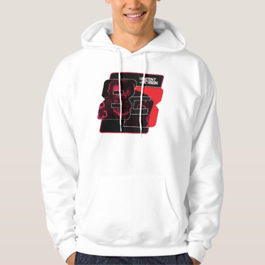 Vincent Jackson Mannen Hoodie - White (Voorkant)