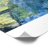 Vincent met pet en blauw shirt van Gogh Poster (Hoek)