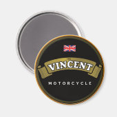  Vincent Motorcycles Magneet (Voorkant / Achterkant)