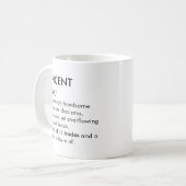 Vincent naam, Bewerkbare naam, Aangepaste naam Koffiemok (Voorkant links)