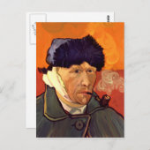 Vincent Self Portrait 1889 Briefkaart (Voorkant / Achterkant)