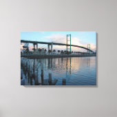 Vincent Thomas Bridge San Pedro Canvas Afdruk (Voorkant)