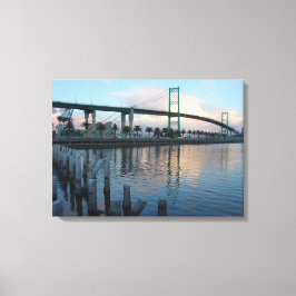 Vincent Thomas Bridge San Pedro Canvas Afdruk