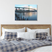 Vincent Thomas Bridge San Pedro Canvas Afdruk (Insitu (Slaapkamer))
