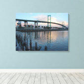 Vincent Thomas Bridge San Pedro Canvas Afdruk (Insitu (Houten vloer))