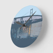Vincent Thomas Bridge Wall Clock Ronde Klok (Hoek)