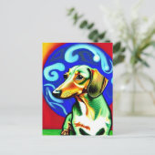 Vincent Van Dog Briefkaart (Staand voorkant)
