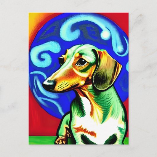 Vincent Van Dog Briefkaart (Voorkant)
