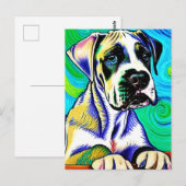Vincent Van Dog Briefkaart (Voorkant / Achterkant)