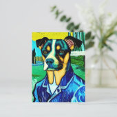 Vincent Van Dog Briefkaart (Staand voorkant)