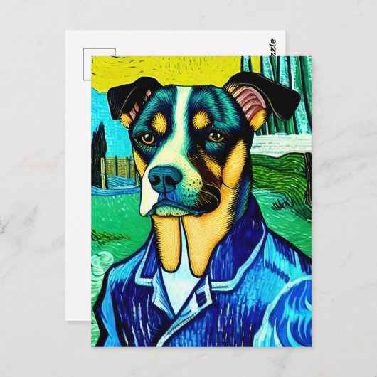 Vincent Van Dog Briefkaart (Voorkant / Achterkant)