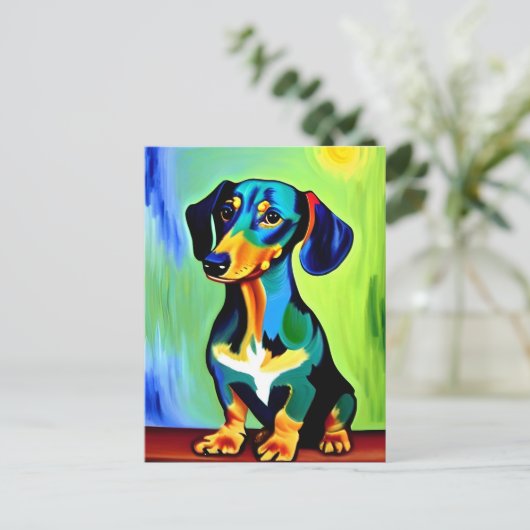 Vincent Van Dog Briefkaart (Staand voorkant)