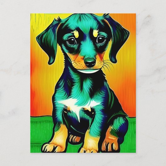 Vincent Van Dog Briefkaart (Voorkant)