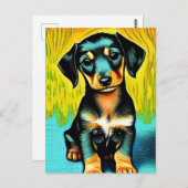 Vincent Van Dog Briefkaart (Voorkant / Achterkant)