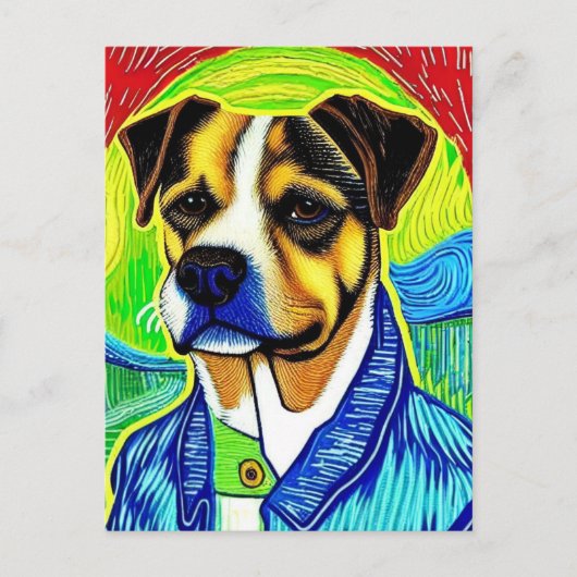 Vincent Van Dog Briefkaart (Voorkant)