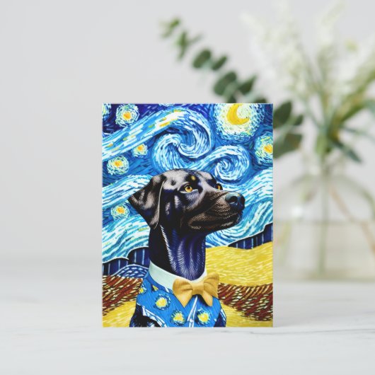 Vincent Van Dog Briefkaart (Staand voorkant)