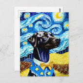 Vincent Van Dog Briefkaart (Voorkant / Achterkant)