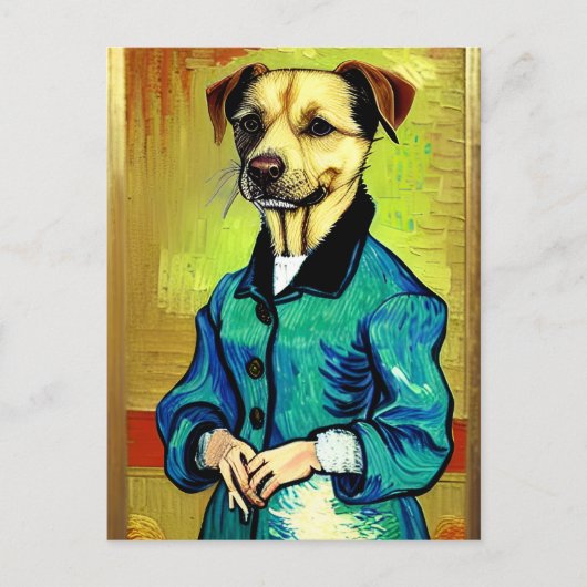 Vincent Van Dog Briefkaart (Voorkant)