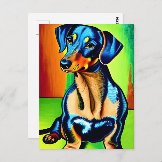 Vincent Van Dog Briefkaart (Voorkant / Achterkant)