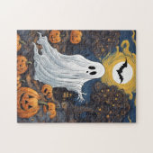 Vincent van Ghost Spooky Night Halloween Legpuzzel (Horizontaal)