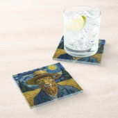 Vincent Van Goat, Glass Coaster Glazen Onderzetter (Schuin)