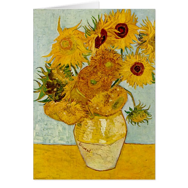 Vincent van Gogh 12 Zonnebloemen impressionist (Voorkant)