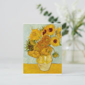 Vincent van Gogh 12 Zonnebloemen impressionist Briefkaart (Staand voorkant)