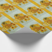 Vincent van Gogh 12 Zonnebloemen impressionist Cadeaupapier (Hoek)