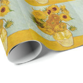 Vincent van Gogh 12 Zonnebloemen impressionist Cadeaupapier (Rol Hoek)