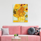 Vincent van Gogh 12 Zonnebloemen impressionist Canvas Afdruk (Insitu (Woonkamer))