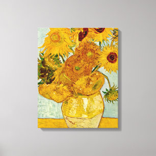 Vincent Van Gogh 12 Zonnebloemen Impressionist Canvas Afdruk