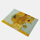 Vincent Van Gogh 12 Zonnebloemen Impressionist Deurmat (Schuin)