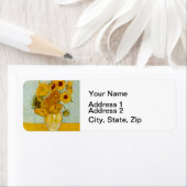 Vincent van Gogh 12 Zonnebloemen impressionist Etiket (Insitu)
