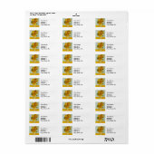 Vincent van Gogh 12 Zonnebloemen impressionist Etiket (Full Sheet)