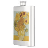 Vincent van Gogh 12 Zonnebloemen impressionist Heupfles (Links)