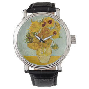 Vincent van Gogh 12 Zonnebloemen impressionist Horloge